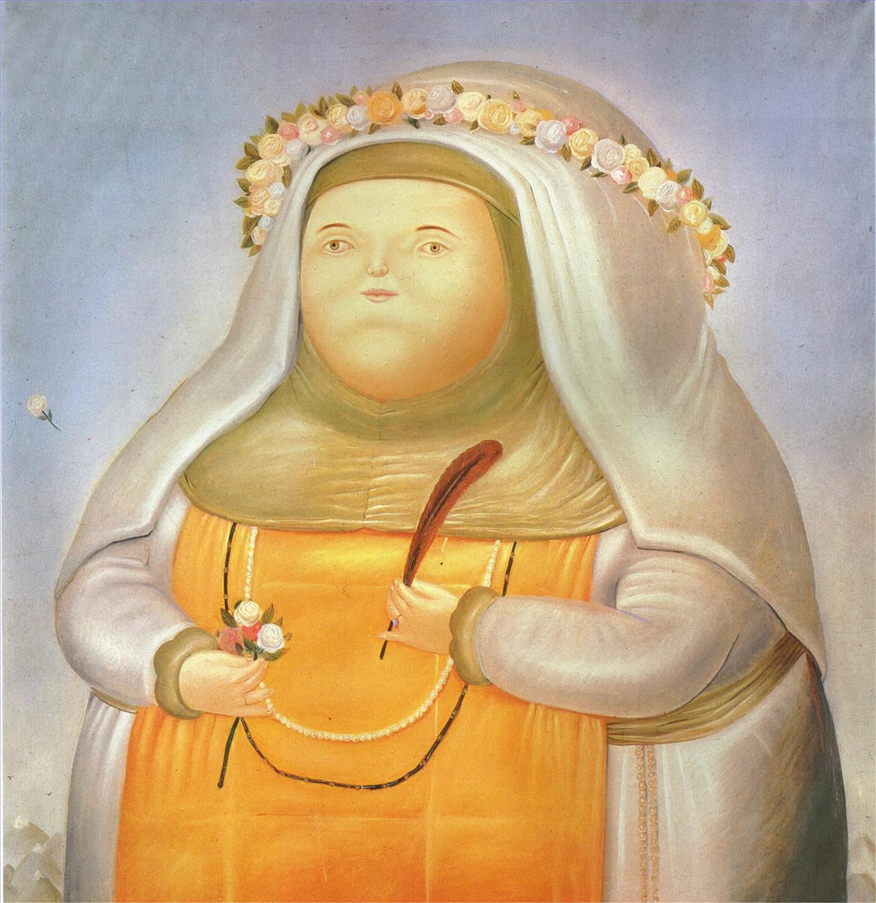Sainte Rose de Lima Fernando Botero Peintures à l'huile